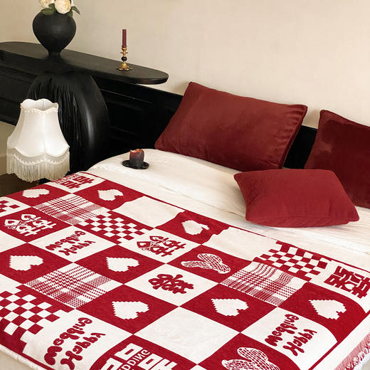 自然醒针织露丝绒沙发毯午睡披肩毯婚庆系列（赠礼盒包装）MT 商品图10