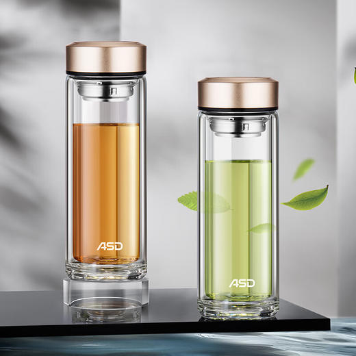 【分仓直发包邮】爱仕达金彩系列·双层玻璃杯RWB32L9TG 商品图1