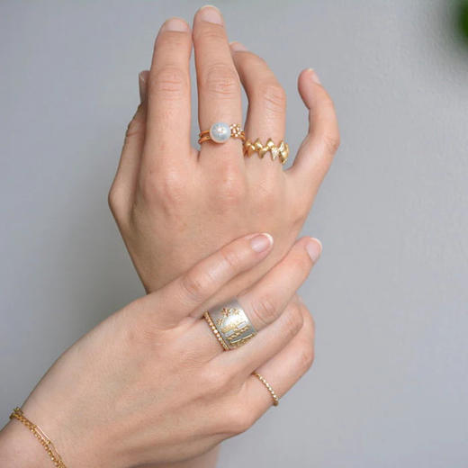 订购10周到｜Shinkai-glyph-字母 星星 戒指［日本设计师］ 商品图7