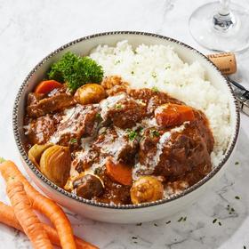 法式红酒炖牛肉饭 French Red Wine Beef Stew with Rice