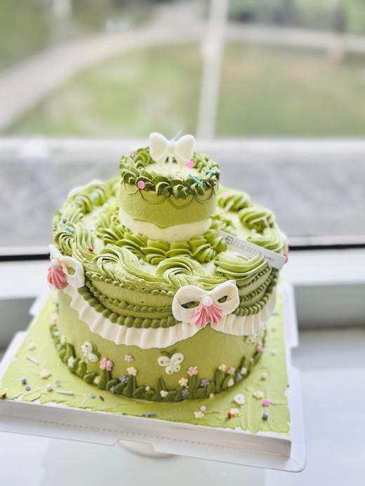 6寸小双层小裱花蛋糕 商品图2