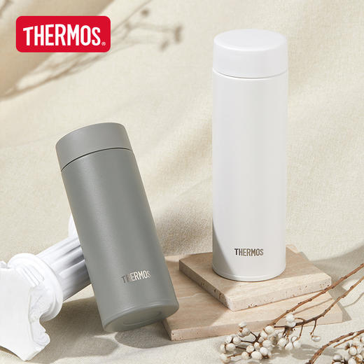 THERMOS 膳魔师 高真空不锈钢保温杯 TCOQ-480S GY 480ml 直饮杯 城堡灰 商品图3