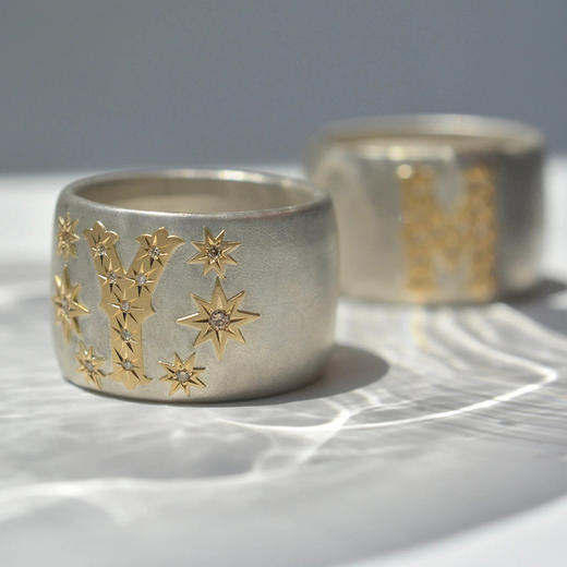 订购10周到｜Shinkai-glyph-字母 星星 戒指［日本设计师］ 商品图4