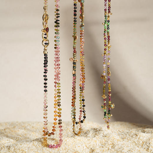 北京仓｜ROOM SERVICE-MOOREA-多彩 碧玺 串珠 长项链［法国设计师］ 商品图2