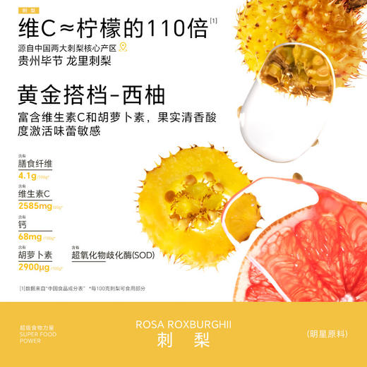 【分仓直发包邮】光合植造 SUPER LIFE发光瓶刺梨西柚混合果蔬汁饮品310ml*8瓶/盒 商品图1