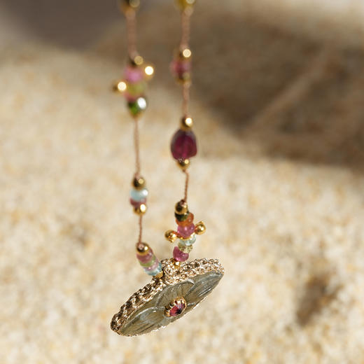 北京仓｜ROOM SERVICE-IRIS-拉长石 眼睛形 吊坠 项链［法国设计师］ 商品图2