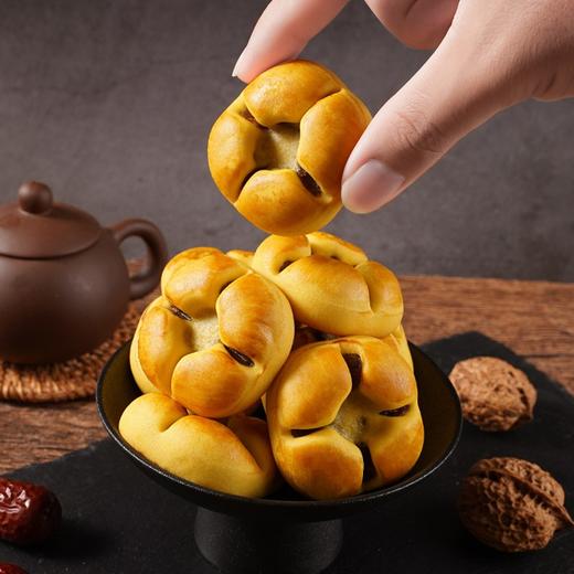 【严选】众喜佳缘馅料饱满软糯香甜红枣山药核桃饼300克/盒   （厂家直发） 商品图0