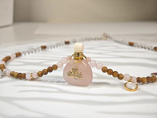 MELI&MOLI| 芙蓉石中号福袋镶莲花吊坠沉香珠点缀珠串项链 商品图1