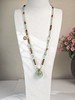 MELI&MOLI| 绿莹中号福袋镶莲花吊坠沉香珠点缀珠串项链 商品缩略图0