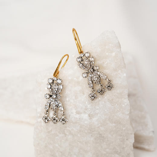 北京仓｜Dorothee sausset-Camila 2-白色托帕石 吊坠耳环［法国设计师］ 商品图2