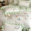 自然醒亲肤全棉水洗棉刺绣四件套-繁花似锦AN 商品缩略图8