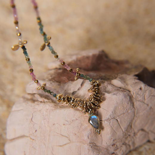 北京仓｜ROOM SERVICE-GAYA-串珠 椭圆 吊坠 项链［法国设计师］ 商品图0