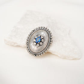 北京仓｜Dorothee sausset-VOLGA BROOCH 2-白色 托帕石 胸针［法国设计师］