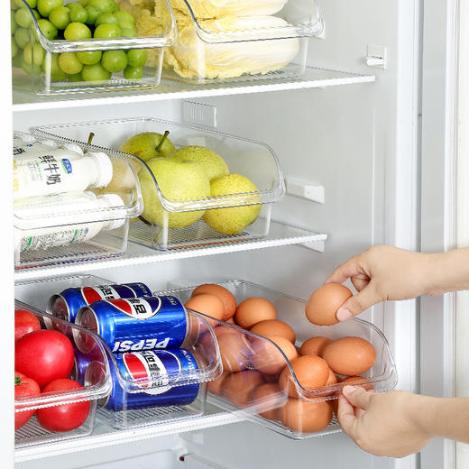 冰箱收纳盒收纳整理神器抽屉盒子储物盒整理盒鸡蛋食品保鲜盒厨房 商品图0