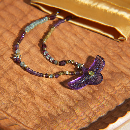 北京仓｜ROOM SERVICE-SHAMAN-凤凰 紫水晶 吊坠 项链［法国设计师］ 商品图0