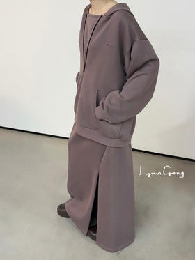 不对称曲线长裙