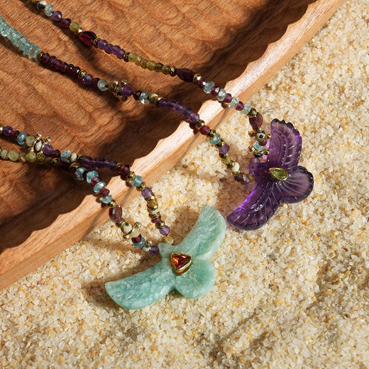 北京仓｜ROOM SERVICE-SHAMAN-凤凰 天河石 吊坠 项链［法国设计师］ 商品图2