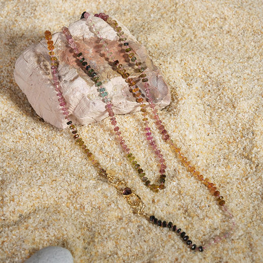 北京仓｜ROOM SERVICE-MOOREA-多彩 碧玺 串珠 长项链［法国设计师］ 商品图0