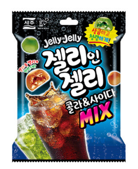 莉迩 西洲可乐雪碧味夹心软糖40g서주젤리인젤리콜라사이다믹스40g