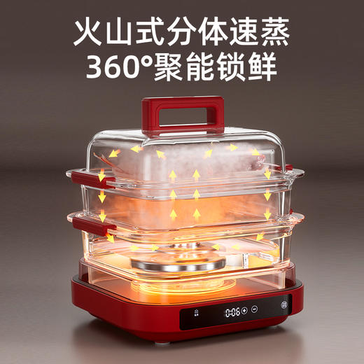 大宇多功能一体大功率不粘料理电蒸锅 一体双1 商品图4