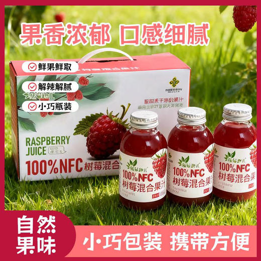 【印象沈农推荐】大连普兰店 NFC 非还原树莓混合果汁 6 瓶 商品图0