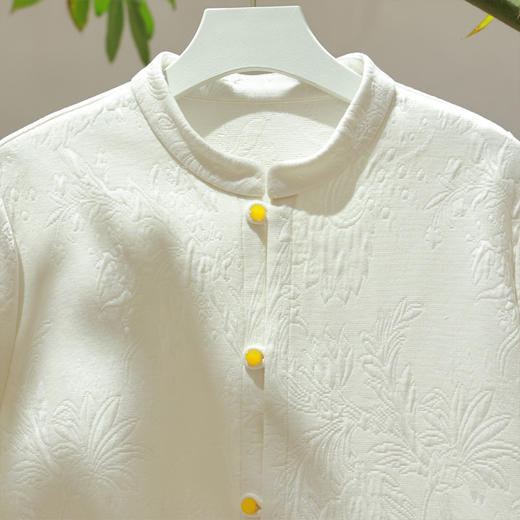 【抖音专属】新中式衬衫连衣裙（19810141-山矾） 商品图1