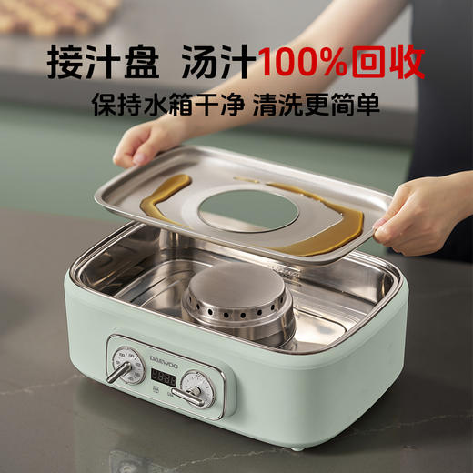 大宇多功能蒸煮炖一体三层可拆洗304不锈钢18L 电蒸锅S30 商品图2