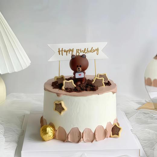 【小布朗熊】叮当CAKE爆款生日蛋糕-鲜果奶油蛋糕 商品图0