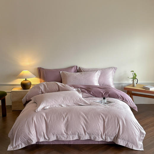 自然醒全棉厚织浮雕提花埋绳工艺款四件套HS 商品图1