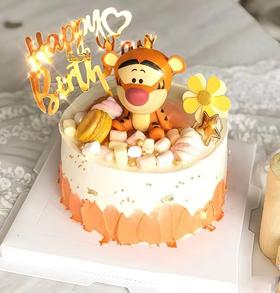 【小跳跳虎】叮当CAKE爆款生日蛋糕-鲜果奶油蛋糕