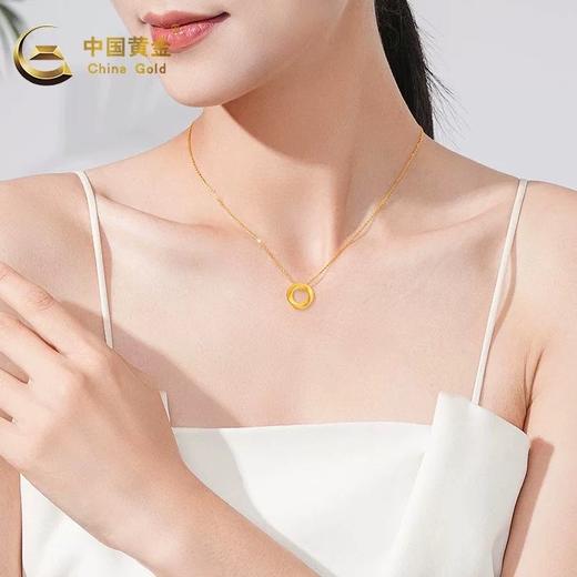 【中国黄金 时尚吊坠】足金材质 心动礼物 一物一证（2.14-2.18停发） 商品图3