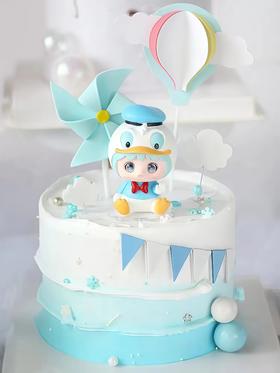 【梦幻蓝宝宝】叮当CAKE爆款儿童蛋糕-鲜果奶油蛋糕