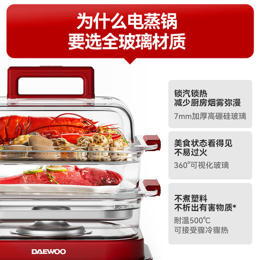 大宇多功能炖蒸煮一体蒸汽锅分体可拆洗不锈钢 单锅S31-SE 商品图1