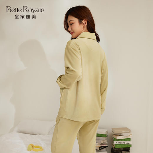 皇家丽美女士海岛绒睡衣套装 双面海岛绒柔软亲肤 宽松版型带弹力释放肌肤压力家居服JJT25624 商品图3