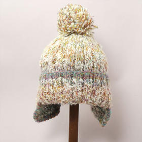 北京仓｜CA4LA-STRAWBERRY TREE 7-绒球球 毛线帽（米白色）［日本设计师］