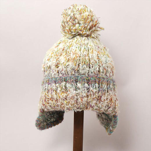 北京仓｜CA4LA-STRAWBERRY TREE 7-绒球球 毛线帽（米白色）［日本设计师］ 商品图0