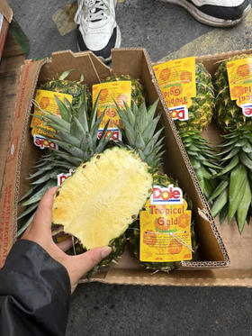 都乐菲律进口凤梨一个（可削皮切盒，请务必留言）