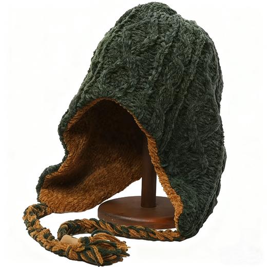 北京仓｜CA4LA-MOLE FLAP WATCH RV-粗棒针 毛线帽（绿色）［日本设计师］ 商品图0