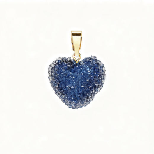 订购4周到｜CRYSTAL HAZE-Jelly Heart-classic-蓝宝石色爱心 吊坠［挪威设计师］ 商品图0