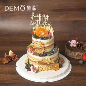 鲜果秘境（mini双层）·水果奶油裸蛋糕蛋糕|Fruit Wonderland