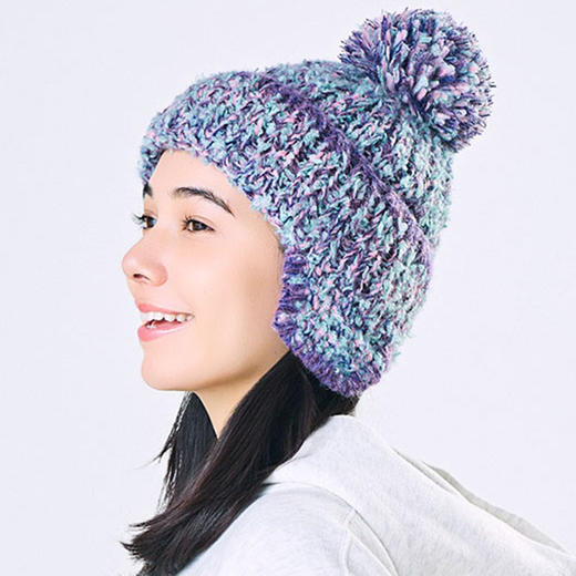 北京仓｜CA4LA-STRAWBERRY TREE 7-绒球球 毛线帽（紫色）［日本设计师］ 商品图1