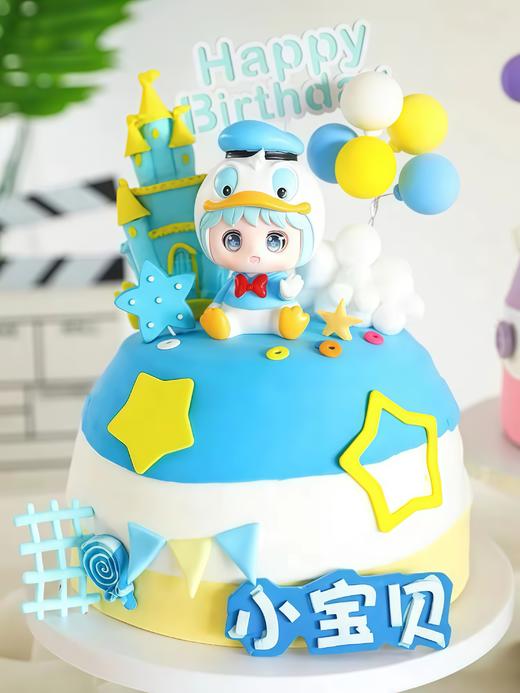 【梦幻唐老鸭宝宝】叮当CAKE爆款儿童蛋糕-鲜果奶油蛋糕 商品图0