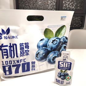 【印象沈农推荐】有机蓝莓原浆冷压榨好口感原料来自国家地理标识产区 450ml