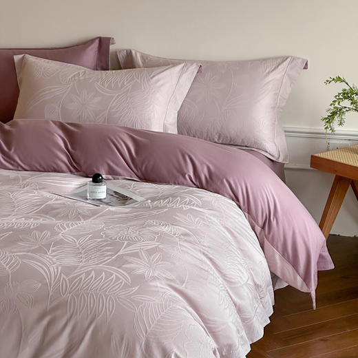 自然醒全棉厚织浮雕提花埋绳工艺款四件套HS 商品图0