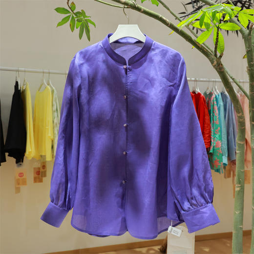 【2026东衣作】新中式衬衣（25810225景宁-结缘款） 商品图0