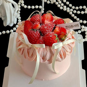 【莓莓时光】草莓鲜果-草莓生日蛋糕