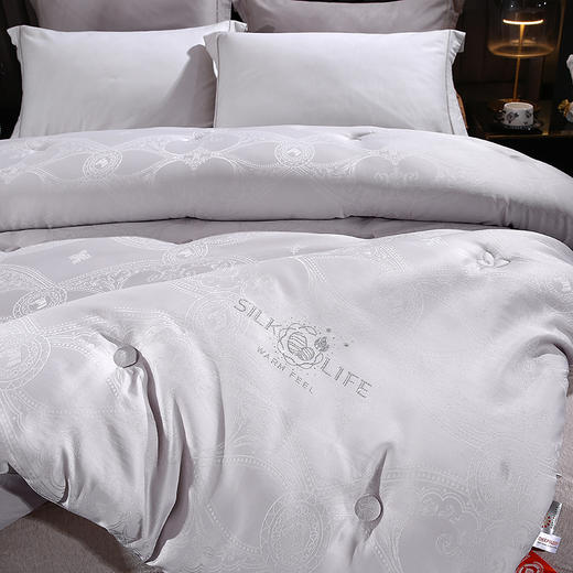 【多样屋专柜】悠梦嘉居欧式丝韵提花被200*230cm 3500克 商品图2