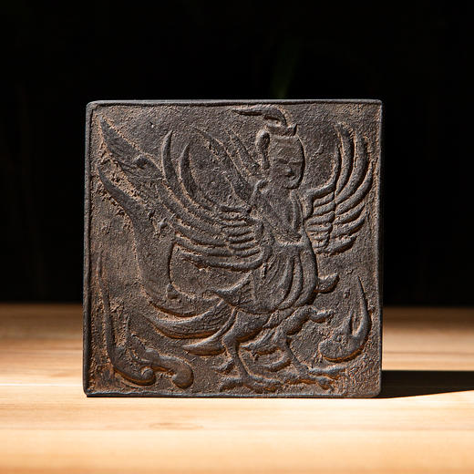 北齐古邺城“羽人”古砖制对砚（一套两方） 商品图10