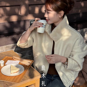 【特价不退换】【预售7天】良木礼山羊绒水貂外套（D8211）