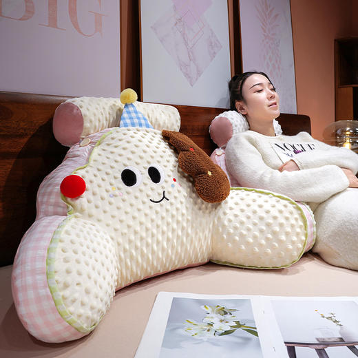 自然醒泡泡绒治愈系动物拥抱式腰靠QYL 商品图8